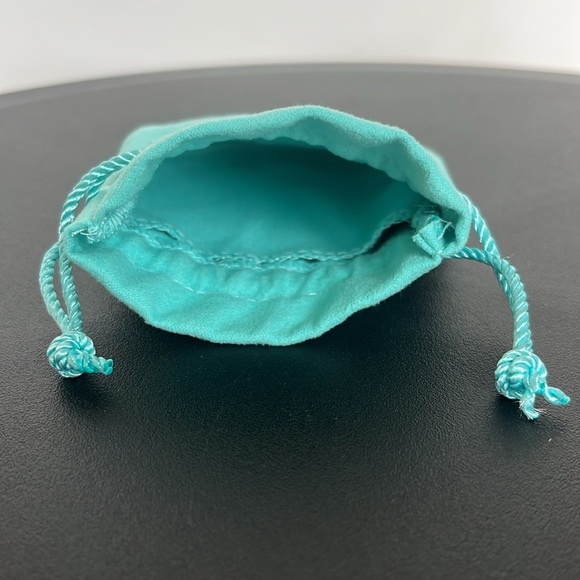 Tiffany & Co. Small Pouch Blue Dust Bag Satchel Jewelry Protector 3”x3” NWOT - Picture 5 of 6